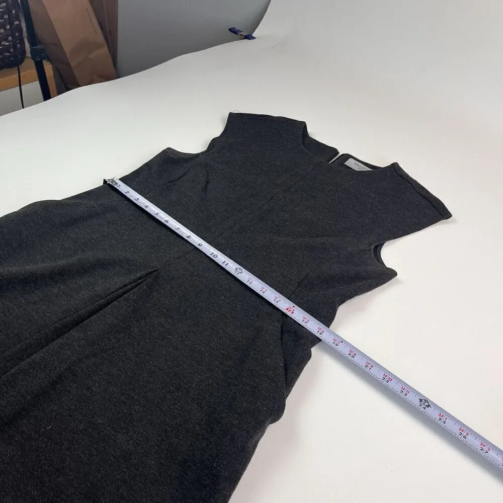 MM LaFleur Black Knit Midi Shift Dress